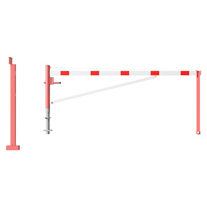 Schake Drehschranke (Mit Seilzugverstärkung & Diagonalverstrebung, Art Schloss: Dreikantverriegelung, Länge: 3.500 mm) | BAUHAUS