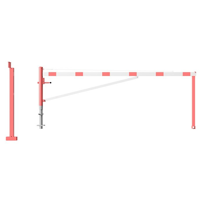 Schake Drehschranke (Mit Seilzugverstärkung & Diagonalverstrebung, Art Schloss: Vorhängeschloss, Länge: 4.000 mm) | BAUHAUS