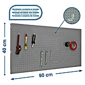 Simonrack Panelclick Lochwand (1 Stk., Dunkelgrau)