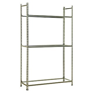 Simonrack Simonauto Metall-Reifenregal Autoclick (L x B x H: 40 x 90 x 200 cm, Traglast: 90 kg/Boden, Anzahl Böden: 3 Stk., Silber)