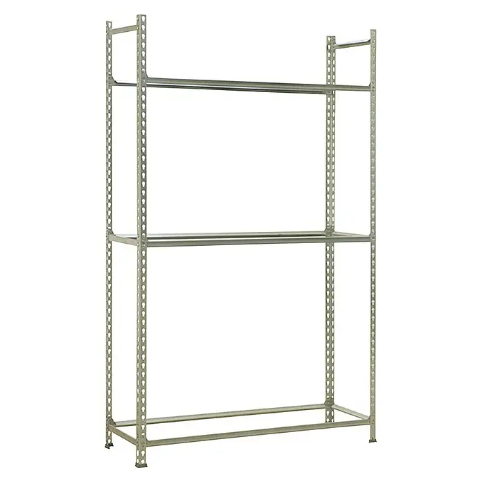 Simonrack Simonauto Reifenregal Autoclick - H x B x T: 200 x 100 x 40 cm, Anzahl Träger: 3 Stk., Stecken, Silber - Silbernes Metallregal mit drei Ebenen, ideal für Lagerung und Organisation, mit einer robusten und langlebigen Konstruktion.