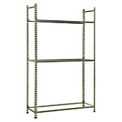Simonrack Simonauto Metall-Reifen- & Lagerregal (L x B x H: 40 x 100 x 200 cm, Traglast: 120 kg/Boden, Anzahl Böden: 3 Stk., Silber)