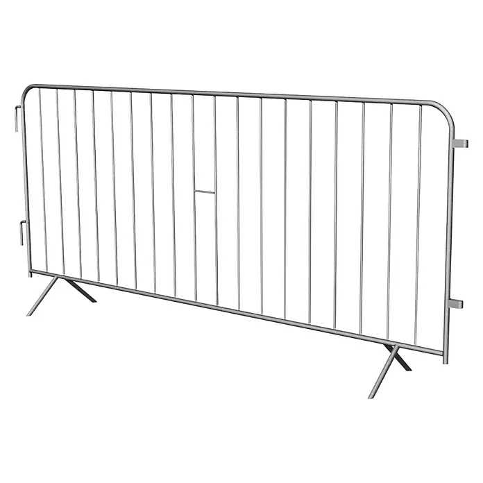 Schake Absperrgitter Typ E - L x H: 2,48 x 1,1 m - Metall-Absperrgitter, ideal zur Lenkung von Menschenmengen und zur Sicherung von Veranstaltungsbereichen. Robust und vielseitig einsetzbar.