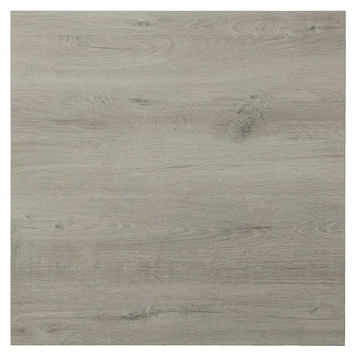 Tischplatte - Romantik Eiche, 80 cm x 80 cm x 25 mm - Helles Holzbrett mit natürlicher Maserung. Perfekt für Projekte, die eine rustikale und dennoch elegante Note erfordern, mit deutlichen Holzstrukturen.