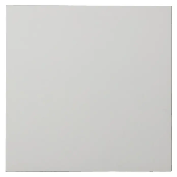 Tischplatte - Weiß, 80 cm x 80 cm x 25 mm - Das Bild zeigt eine schlichte, quadratische, graue Fläche. Ideal für minimalistische Designs und neutrale Hintergründe.