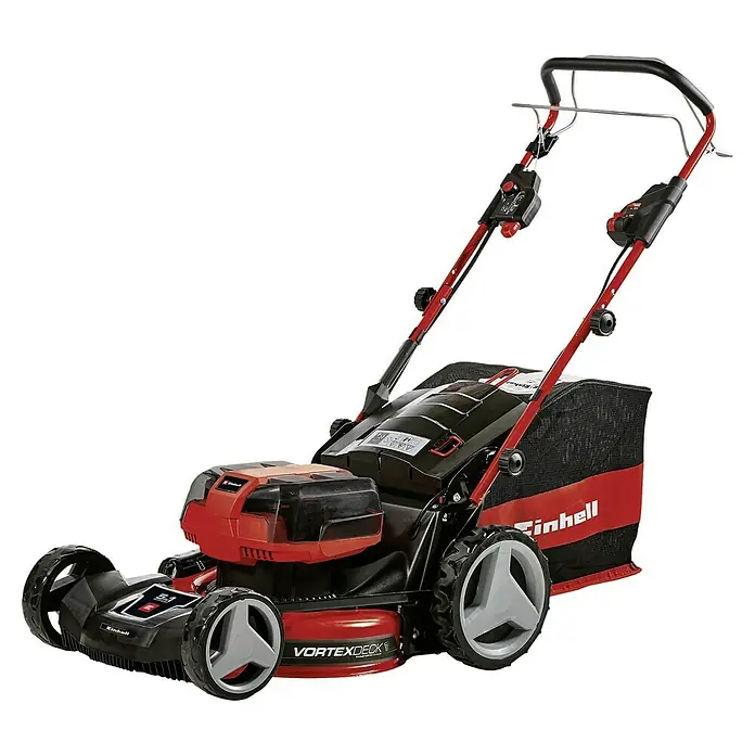 Einhell Professional Akku-Rasenmäher GP-CM 36/47 S HW Li - 18 V, 4 Akkus, 4 Ah, Schnittbreite: 47 cm - Der Einhell Akku-Rasenmäher mit robustem Vortexdeck für effizientes Mähen und einfache Handhabung im Garten.