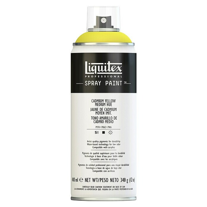 Liquitex Professional Lak za raspršivanje Cadmium Yellow Medium  (Srednje žuta, 400 ml) | BAUHAUS