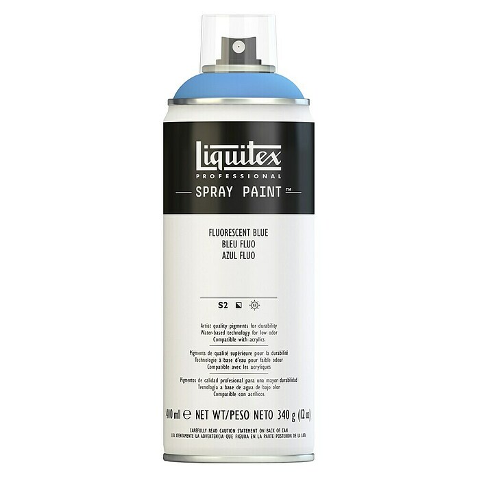 Liquitex Professional Lak za raspršivanje Fluorescent Blue  (Srednje plava, 400 ml) | BAUHAUS