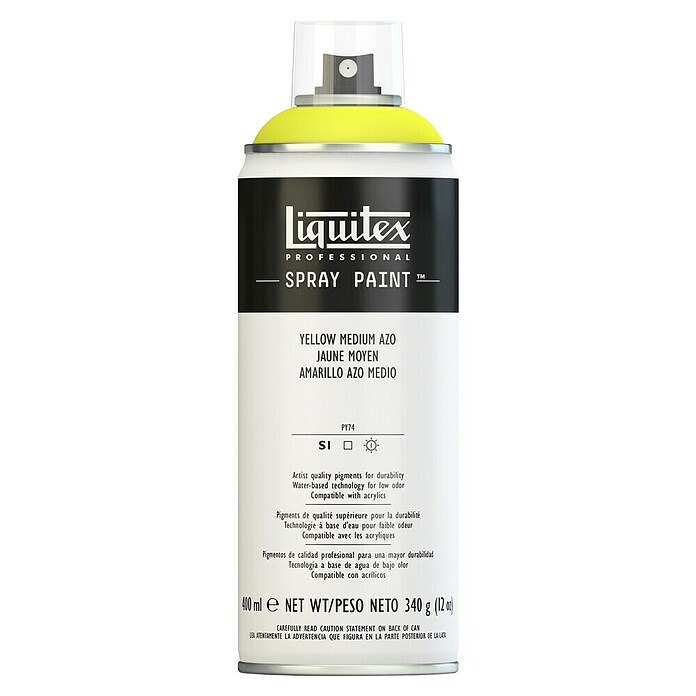 Liquitex Professional Lak za raspršivanje Yellow Medium Azo  (Žuta, 400 ml) | BAUHAUS