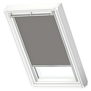 Velux Dachfensterrollo DKL CK02 0705S (Farbe: Grau - 0705S, Farbe Schiene: Aluminium, Manuell)