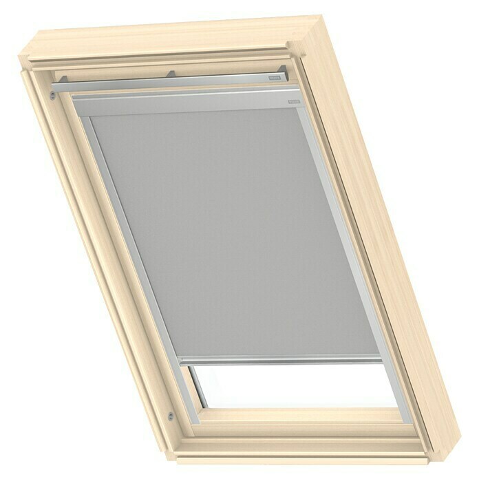Velux Dachfensterrollo Classic DBL U08 4204 (Farbe: Grau - 4204, Farbe  Schiene: Aluminium, Manuell) | BAUHAUS