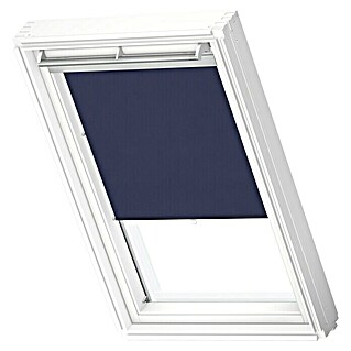 Velux Dachfensterrollo Haltekrallen RHL MK00 9050 (Farbe: Dunkelblau - 9050, Farbe Schiene: Aluminium, Manuell)
