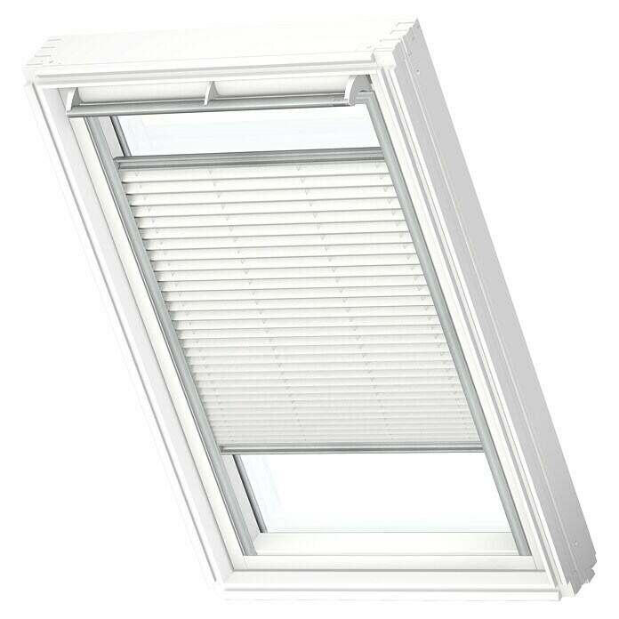 Velux Dachfensterplissee FHL S10 1016S (Farbe: Weiß - 1016S, Farbe Schiene:  Aluminium, Manuell) | BAUHAUS | Tischläufer