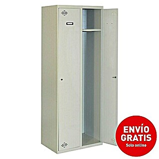Simonrack Simonlocker Taquilla Prof. Single (L x An x Al: 50 x 60 x 180 cm, Número de puertas: 2 ud., Gris/Gris)