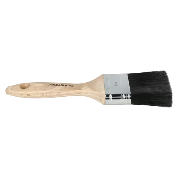 swingcolor Premium Flachpinsel Lack - Breite Borsten: 60 mm, All-in-one-Borsten, Naturholz
