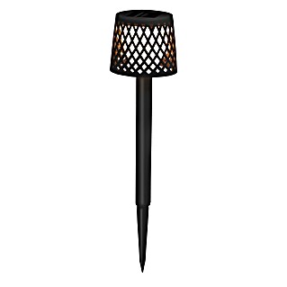 New Garden Estaca solar Gretita (L x An x Al: 7 x 7 x 39 cm, Negro, 4 lm)