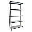 Simonrack Simonclick Metallregal Simonclick Plus (H x B x T: 180 x 90 x 50 cm, Traglast pro Boden: 180 kg, Anzahl Böden: 5 Stk., Stecken, Anthrazitgrau) | BAUHAUS