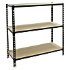 Simonrack Maderclick Estantería metálica Superplus (Al x An x Pr: 100 x 110 x 50 cm, Capacidad de carga por balda: 200 kg, Número de baldas: 3 ud., Inserción, Antracita/Madera) | BAUHAUS