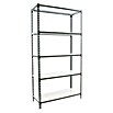 Simonrack Simonclick Metallregal Simonclick Plus (H x B x T: 200 x 100 x 30 cm, Traglast pro Boden: 180 kg, Anzahl Böden: 5 Stk., Stecken, Anthrazit/Weiß) | BAUHAUS