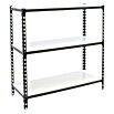 Simonrack Simonclick Metallregal Simonclick Mega Plus (H x B x T: 90 x 120 x 40 cm, Traglast pro Boden: 200 kg, Anzahl Böden: 3 Stk., Stecken, Anthrazit/Weiß) | BAUHAUS