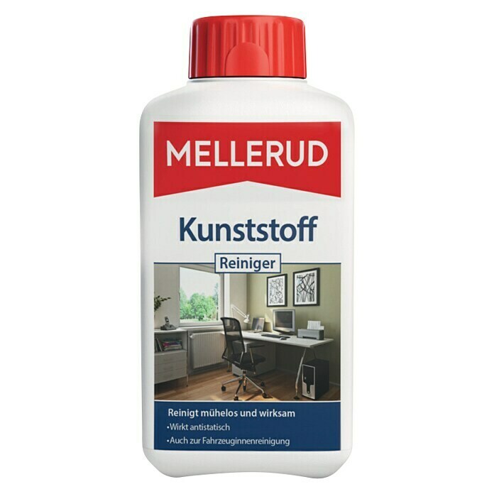 Mellerud Kunststoff-Reiniger500 ml, Flasche mit kindergesichertem Verschluss Front View