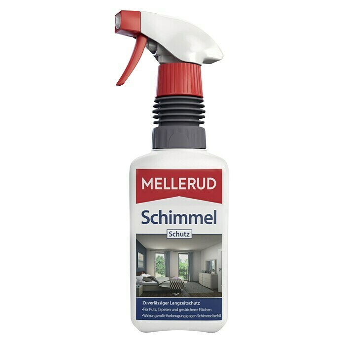 Mellerud Schimmelschutz500 ml, Flasche mit Sprühpistole Front View