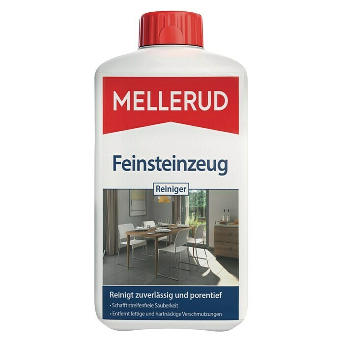 Mellerud Reinigungsmittel Feinsteinzeug-Reiniger1 l, Flasche mit kindergesichertem Verschluss Front View