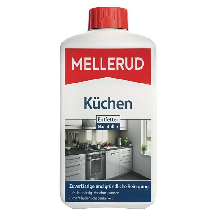 Mellerud Küchen-Entfetter1 l, Flasche mit kindergesichertem Verschluss Front View