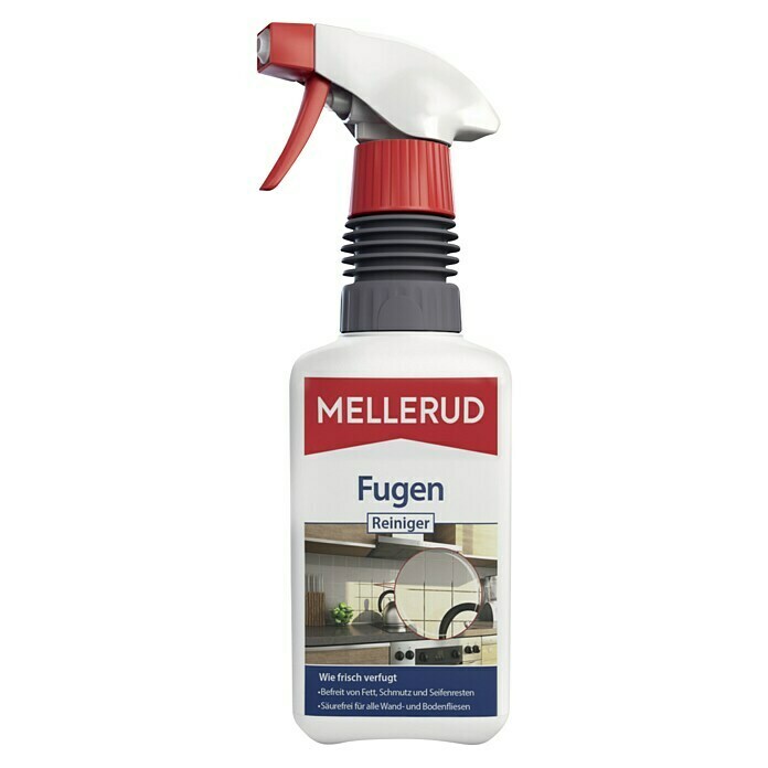 Mellerud Fugenreiniger500 ml, Flasche mit Sprühpistole Front View