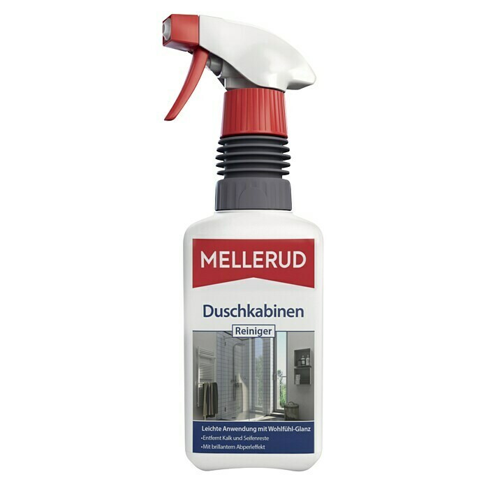 Mellerud Duschkabinenreiniger500 ml, Flasche mit Sprühpistole Front View