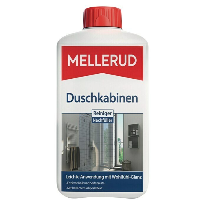 Mellerud Duschkabinenreiniger1 l, Flasche mit kindergesichertem Verschluss Front View