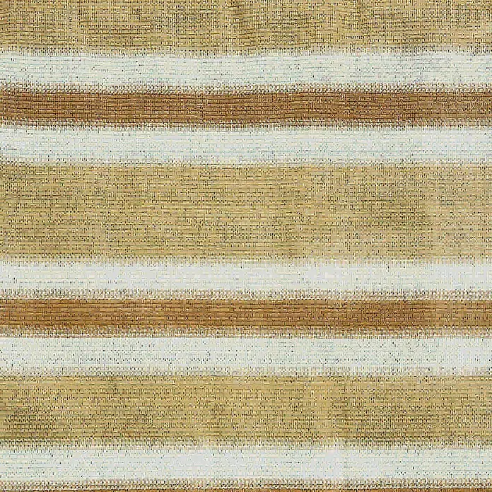 Gardol BalkonsichtschutzBeige/Weiß, 5 x 0,9 m - Stoffmuster mit horizontalen Streifen in Braun-, Beige- und Weißtönen, gewebte Textur für Möbelstoffe und Dekorationen.