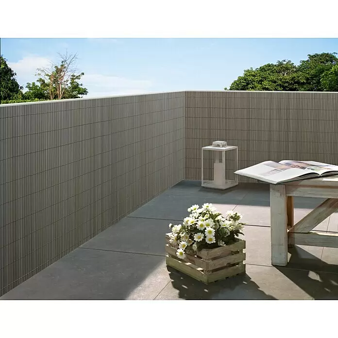Gardol Comfort Sichtschutzmatte - Grau, 300 x 90 cm - Stimmungsaufnahme