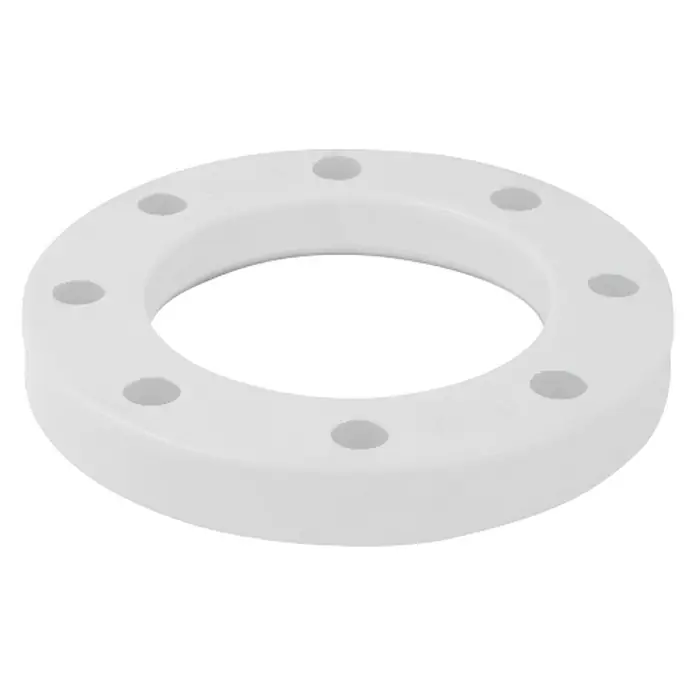 Isoltubex Brida plana PPR - DN 75 - Junta de brida de tubería blanca con múltiples agujeros para conexiones seguras y fiables en sistemas de fontanería.