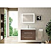 Camargue Stella K Badmöbel-Set K82E12 (Gesamtbreite Badmöbel: 80 cm, Eiche Maron, Matt, 3 -tlg.) | BAUHAUS