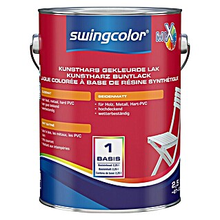 swingcolor Mix Kleurlak Kunsthars (Mengkleur basis, Zijdemat, 2,5 l)