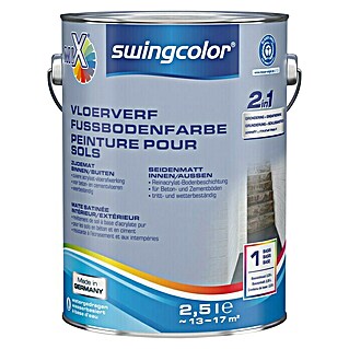 swingcolor Mix Vloerverf 2in1 (Mengkleur basis, 2,5 l, Zijdemat)