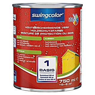 swingcolor Mix Houtbeschermende verf (Mengkleur basis, 750 ml, Zijdeglans)