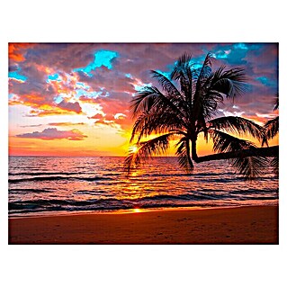 Cuadro Playa (Puesta sol, 80 x 60 cm)