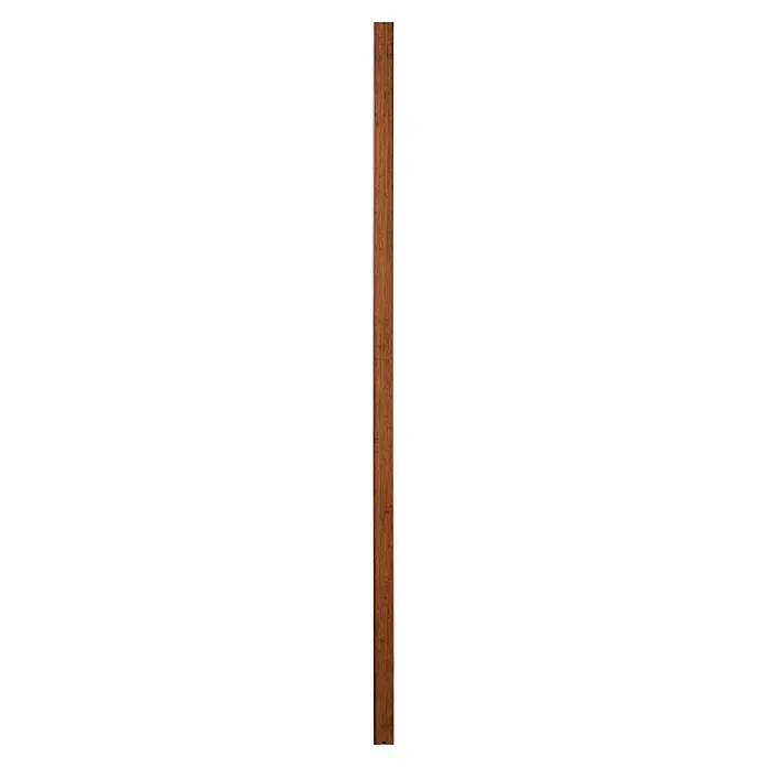CoBaM Konstruktionsholz - 220 x 4 x 4,2 cm, Bambus - Detailansicht einer braunen Holzwand, die eine rustikale und warme Atmosphäre vermittelt. Die Maserung ist gut sichtbar.