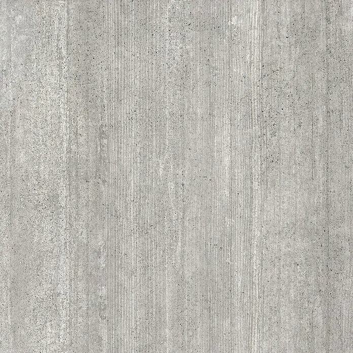 Terrassenfliese Garden Grey Struktur - 59,7 x 59,7 x 2 cm, Grau, Matt - Grauer Betonplattenhintergrund mit sichtbarer Holzmaserung für architektonische und dekorative Zwecke.