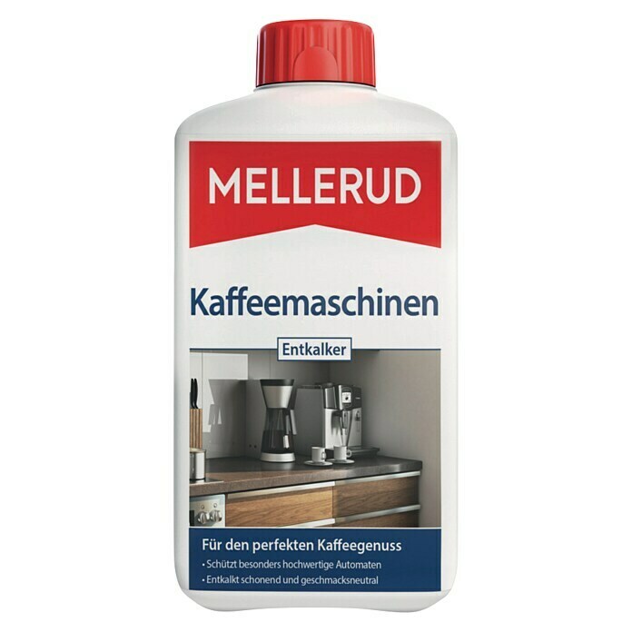 Mellerud Kaffeemaschinen-Entkalker1 l, Flasche mit kindergesichertem Verschluss Front View