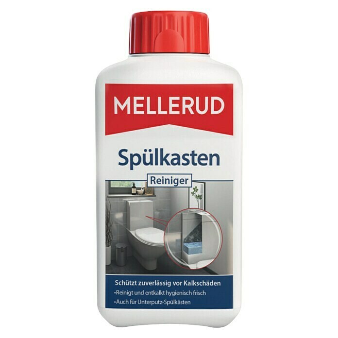 Mellerud Reinigungsmittel Spülkasten-ReinigerGeeignet für: WC-Spülkästen, 500 ml, Flasche mit kindergesichertem Verschluss Front View