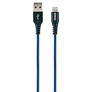 Schwaiger USB-Ladekabel (1,2 m, USB A-Stecker, Lightning-Stecker, Königsblau)
