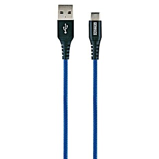 Schwaiger USB-Ladekabel (1,2 m, USB A-Stecker, USB C-Stecker, Königsblau)