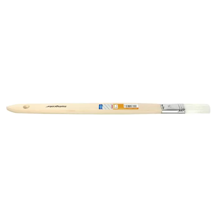 swingcolor Premium Plattpinsel - Breite Borsten: 25 mm, Gerade, Naturholz