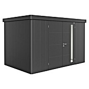 Biohort Neo Gerätehaus 2D (Außenbreite inkl. Dachüberstand: 348 cm, Außentiefe inkl. Dachüberstand: 236 cm, Stahl, Dunkelgrau, Doppeltür) | BAUHAUS