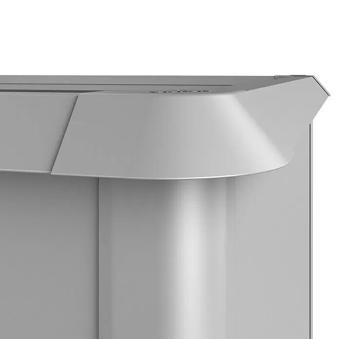 Biohort Schneckenblech - Passend für: Biohort Hochbeet 1,5 x 1 m, Silber Metallic - Hellgraues elektronisches Gerät, möglicherweise ein Aktenvernichter, mit schräger Oberseite, Einzugsschlitz und Bedienfeld.