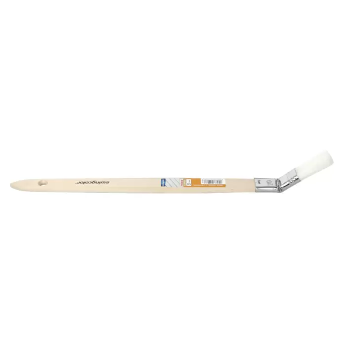 swingcolor Premium Plattpinsel - Breite Borsten: 20 mm, Gebogen, Naturholz