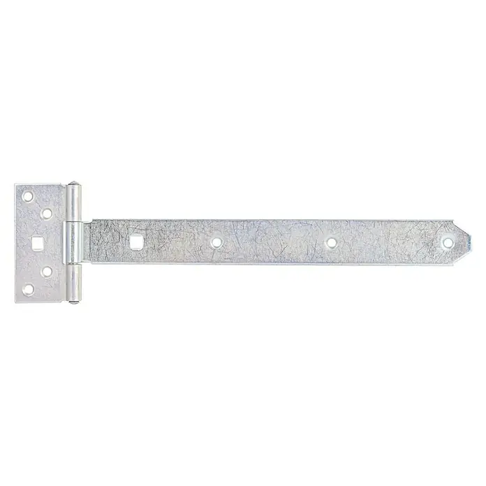 Stabilit Kreuzgehänge - B x L: 90 x 350 mm, Maße Band: 300 x 30 mm - Ein verzinkter T-Scharnier für robuste Anwendungen, ideal zur Befestigung von Toren und Türen im Außenbereich, zeichnet sich durch seine Haltbarkeit aus.